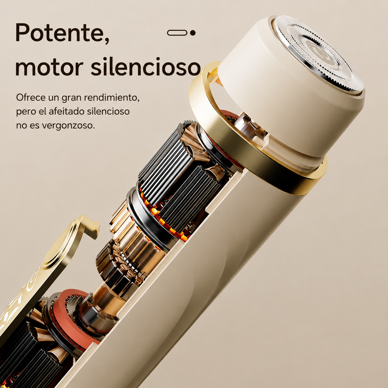 Depiladora Eléctrica de Doble Cabezal Recargable IPX7
